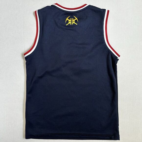 NBA Youth Denver Nuggets Jersey Tank Top Polyester Embroidered Navy Size L - Picture 2 of 10